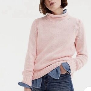 J Crew 1988 pink rollneck sweater S